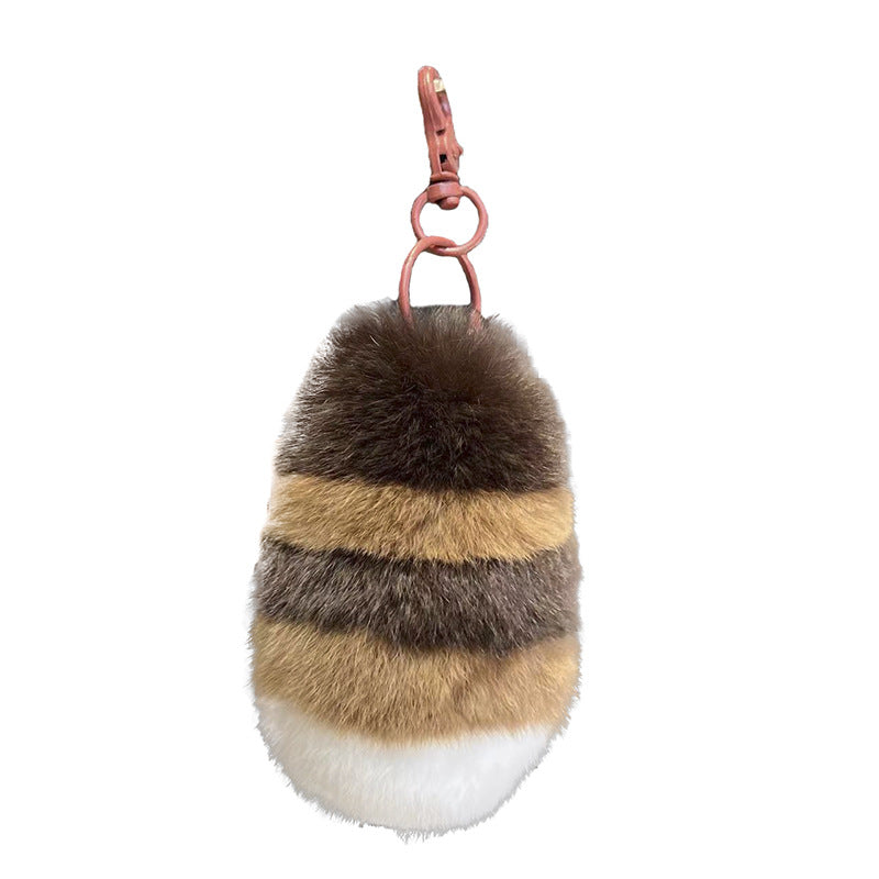 Wholesale Raccoon Tail Plush Keychain